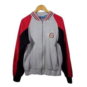 Spalding Vintage Sport Grey Bomber Jacket